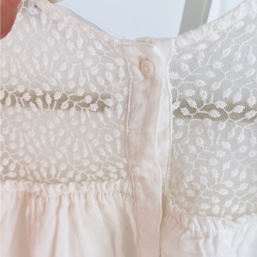 Zara Girls Pink and Cream Embroidered Dresses - Picture 16 of 16